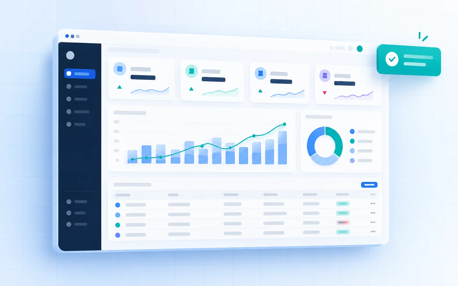 Mockup conceitual do painel financeiro do ZX ERP